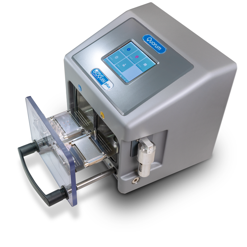 Sample preparation for electron microscopy - GloQube Plus Glow discharge system