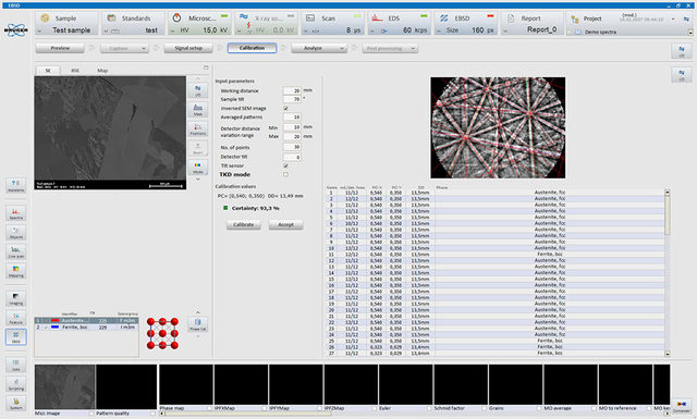 07-semplor-nanos-ebsd-esprit-indexing Bruker ESPRIT Benutzeroberfläche für EBSD-Indexierung und kristallographische Analyse
