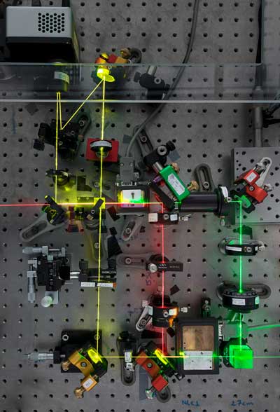 Experimental setup to visualize quantum interference2