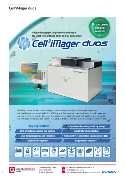 Cell3iMager duos
