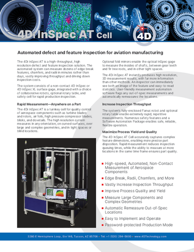 4D InSpec AT Cell Datasheet