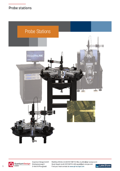 Probe stations catalogue