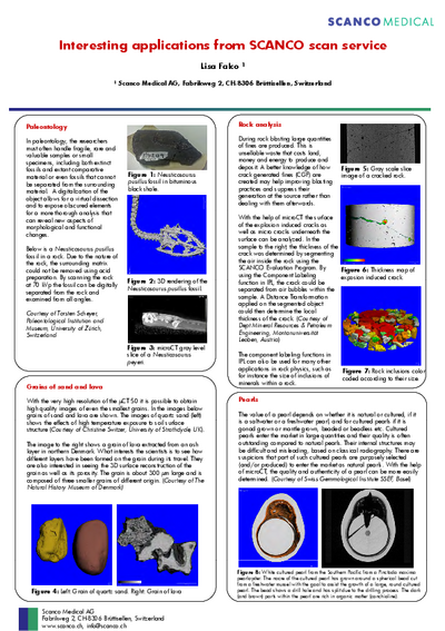 Application Note: Paleontology and Geology