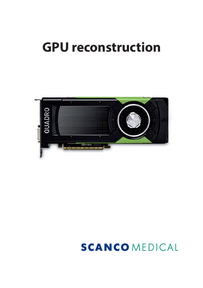 Software: GPU Reconstruction