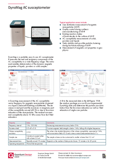 DynoMag AC susceptometer