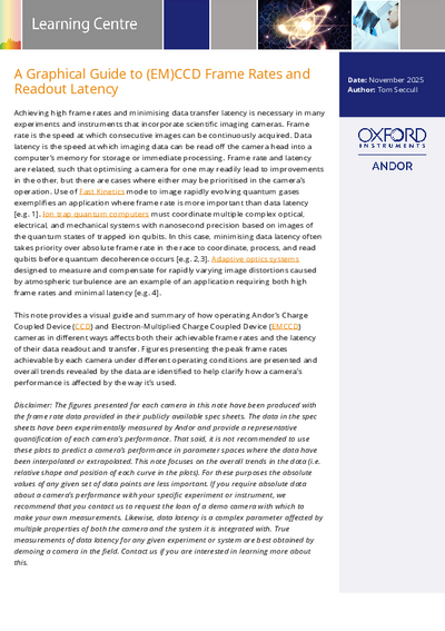 A Graphical Guide to (EM)CCD Frame Rates and Readout Latency