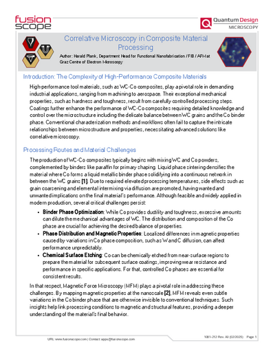 2025-02 – Correlative Microscopy in Composite Material Processing