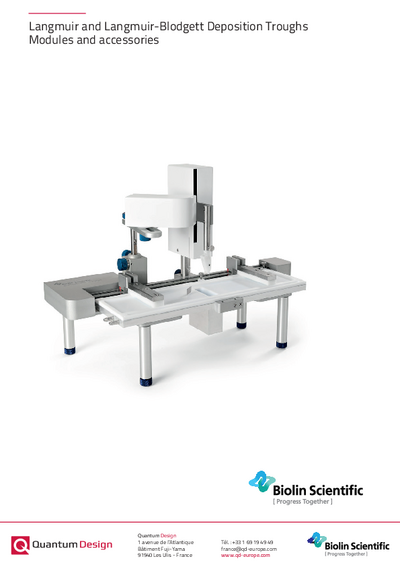 Langmuir and LB modules and acessories