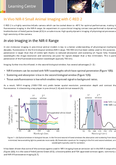 In Vivo NIR-II Small Animal Imaging with C-RED 2