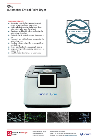 QDry Automated Critical Point Dryer