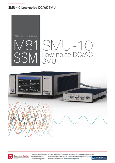 SMU-10 Low-noise DC/AC SMU