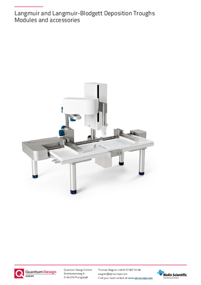 Langmuir and LB modules and acessories