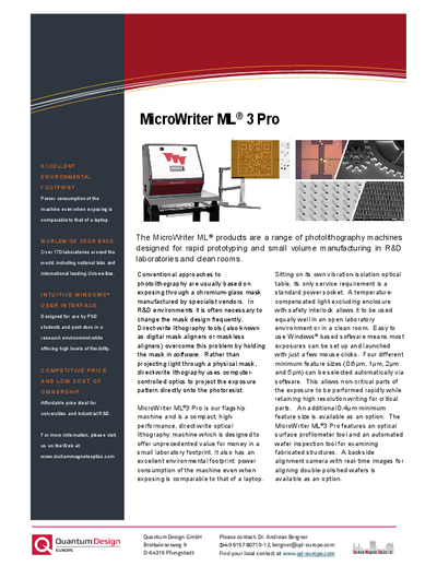 MicroWriter ML 3 Pro