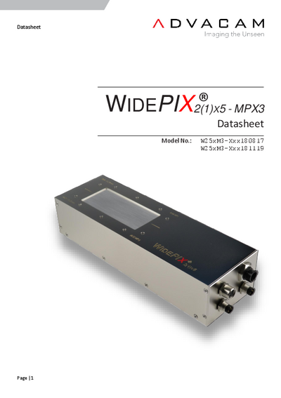 WidePIX MPX3 Datasheet