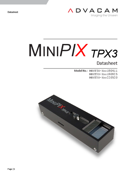 MiniPIX TPX3 Datasheet