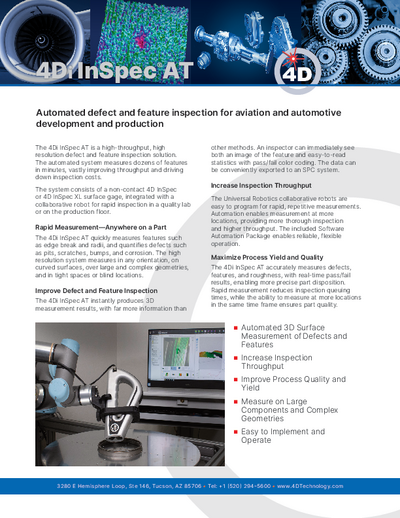 4D InSpec AT Datasheet