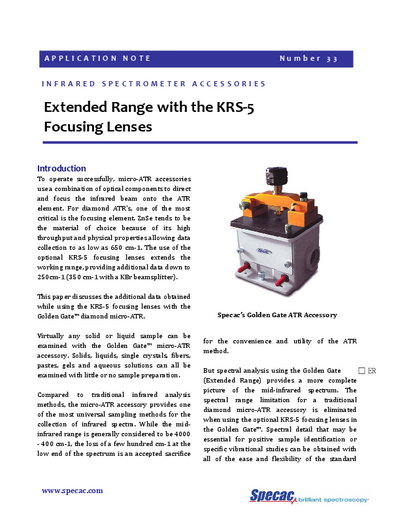 Extended Range with the KRS-5 Focusing Lenses