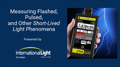 Measuring short lived light phenomena