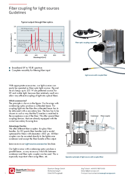 Fiber coupling for light sources - guidelines