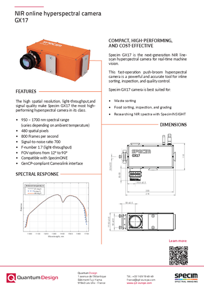 GX17 NIR online camera