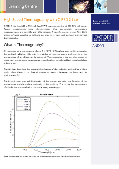 High Speed Thermography with C-RED 2 Lite