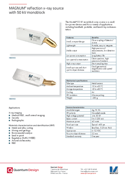Magnum with 50 kV monoblock