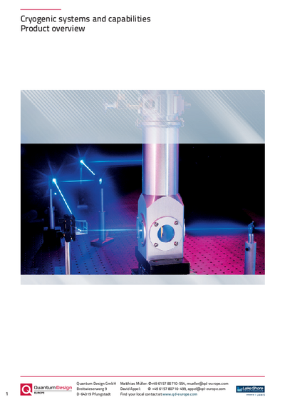 Cryogenic systems product overview