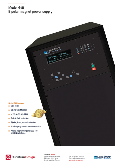Bipolar magnet power supply model 648