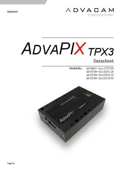 AdvaPIX TPX3 Datasheet