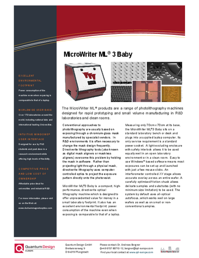 MicroWriter ML 3 Baby