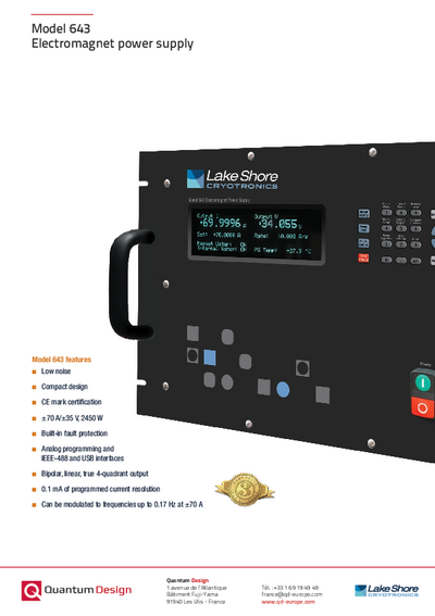 Electromagnet power supply model 643