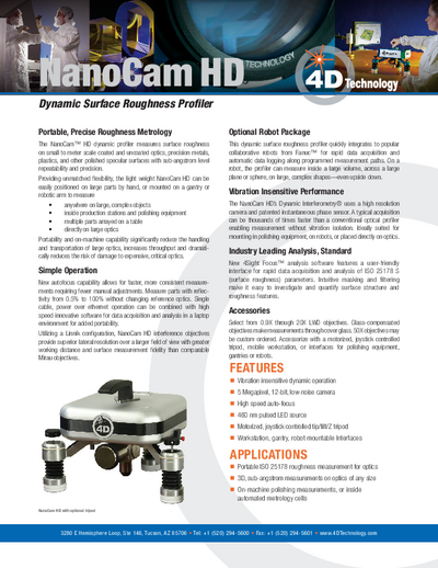 NanoCam HD Data Sheet