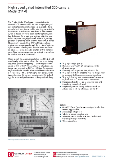 214-8 High-speed gated intensified CCD