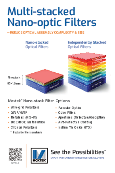 Multi-stacked Nano-optic Filters